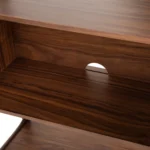 Krossa 31.5_ Shelving Unit with Storage - Walnut
