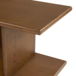 Lafora 72_ Bookcase, Short - Smoked Oak