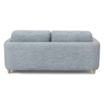Vati 80_ Left Storage Sectional -  Natural Oak and Silver Light Blue