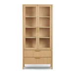 Liv 35.25_ Glass Cabinet - White Oak