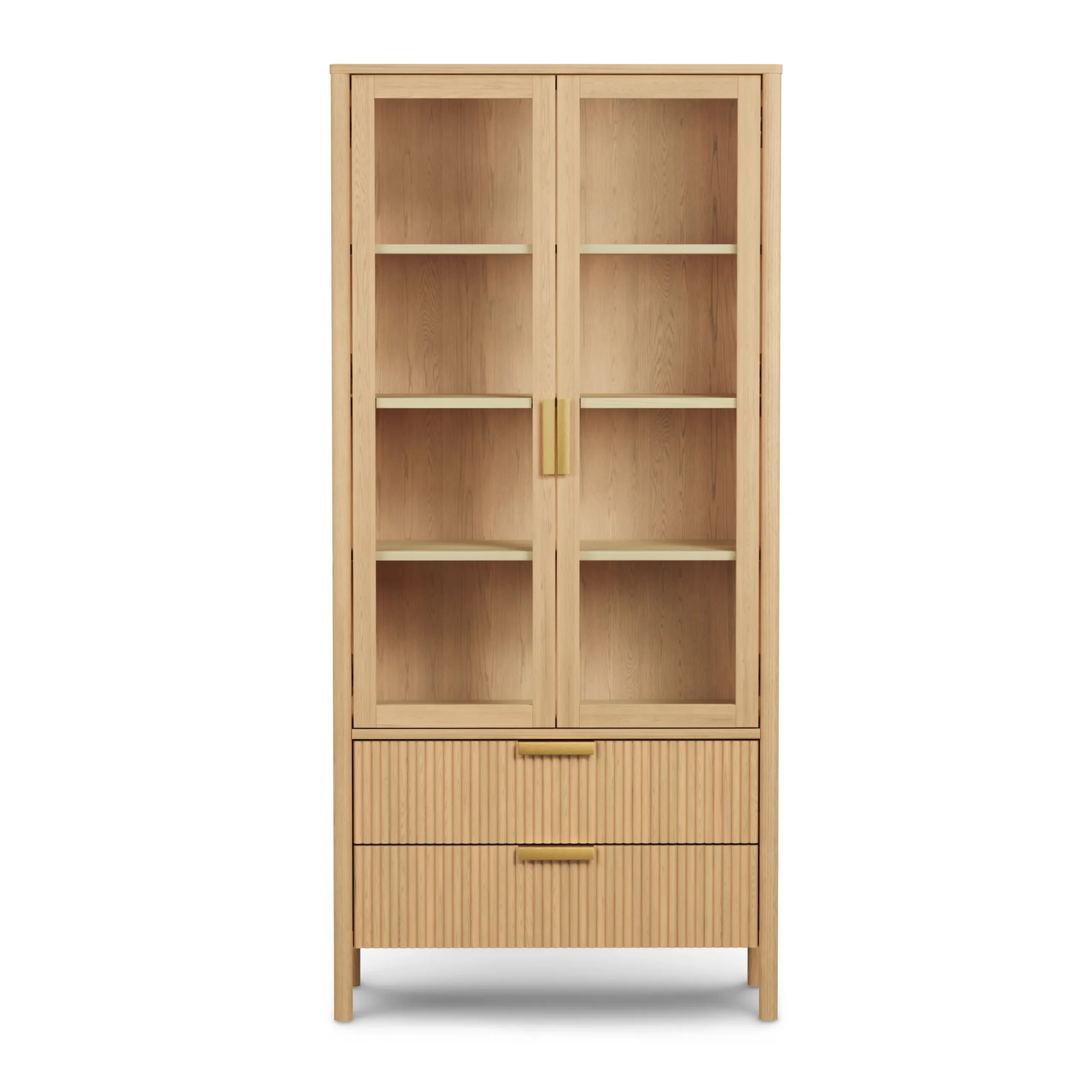 Liv 35.25_ Glass Cabinet - White Oak - Image 6