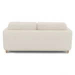Vati 80_ Right Storage Sectional - Natural Oak and Ivory Wool Bouclé