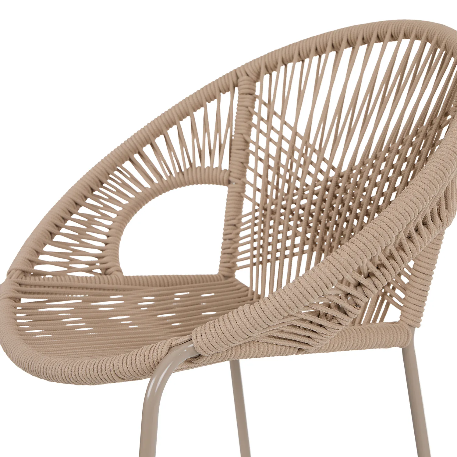 Kasiko Outdoor Bar Stool - White Pepper - Image 7