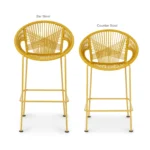 Kasiko Outdoor Counter Stool - Turmeric
