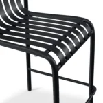 Sarek Outdoor Stackable Counter Stool - Black