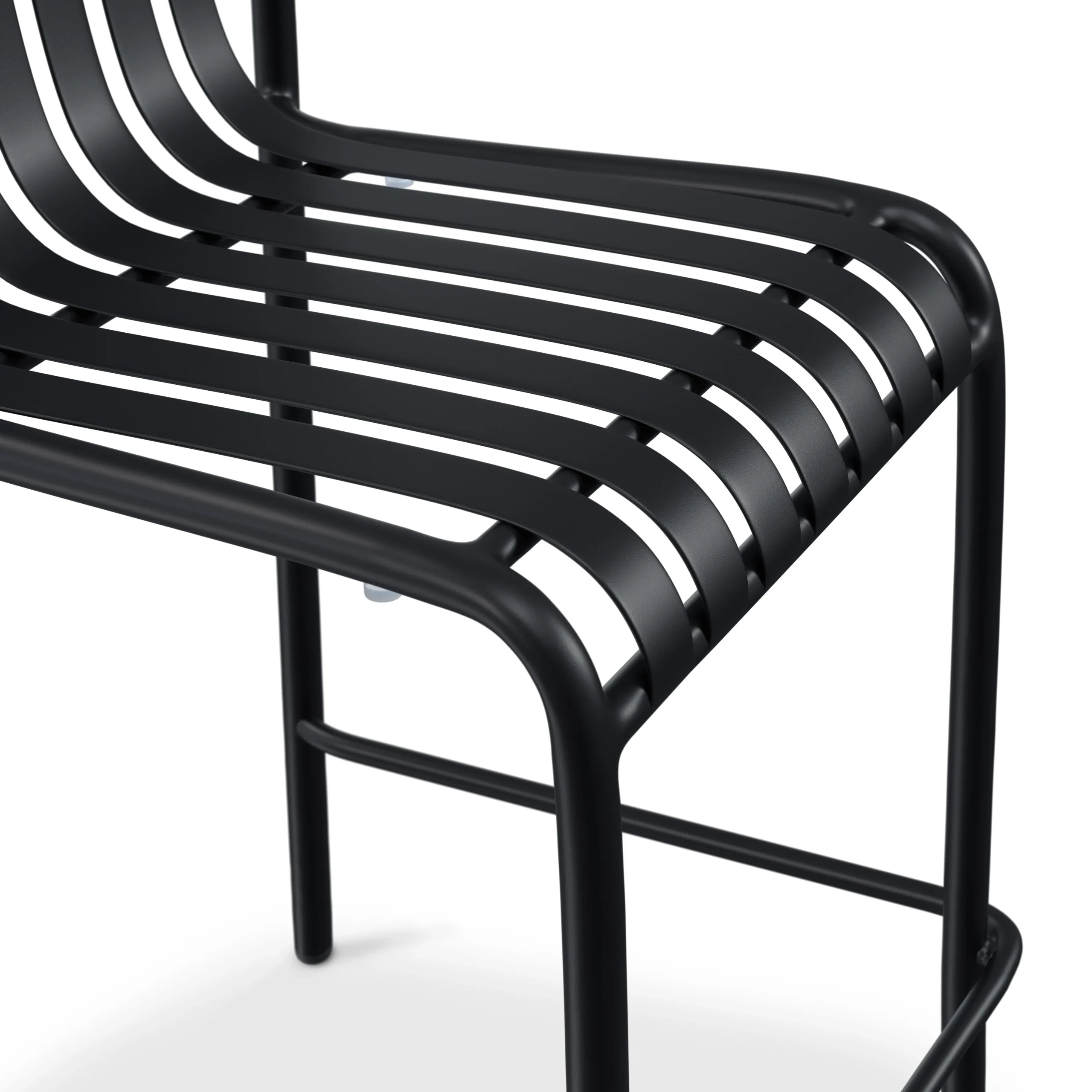 Sarek Outdoor Stackable Counter Stool - Black - Image 7