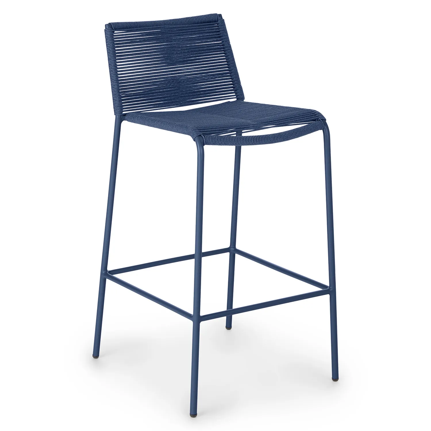 Zina Outdoor Bar Stool - Indigo Blue - Image 6