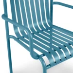 Sarek Outdoor Stackable Dining Armchair - Peacock Blue