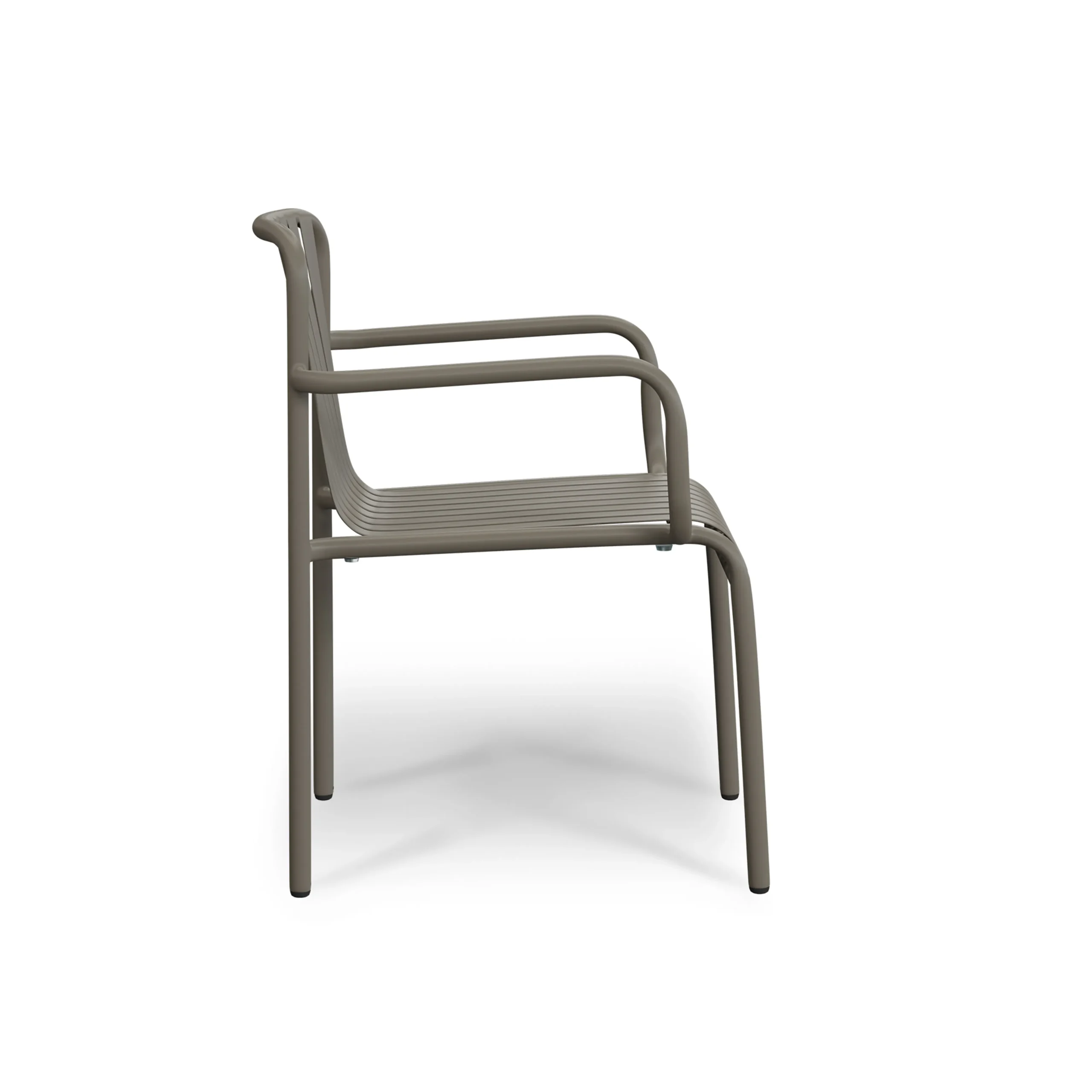 Sarek Outdoor Stackable Dining Armchair - Warm Stone - Image 4