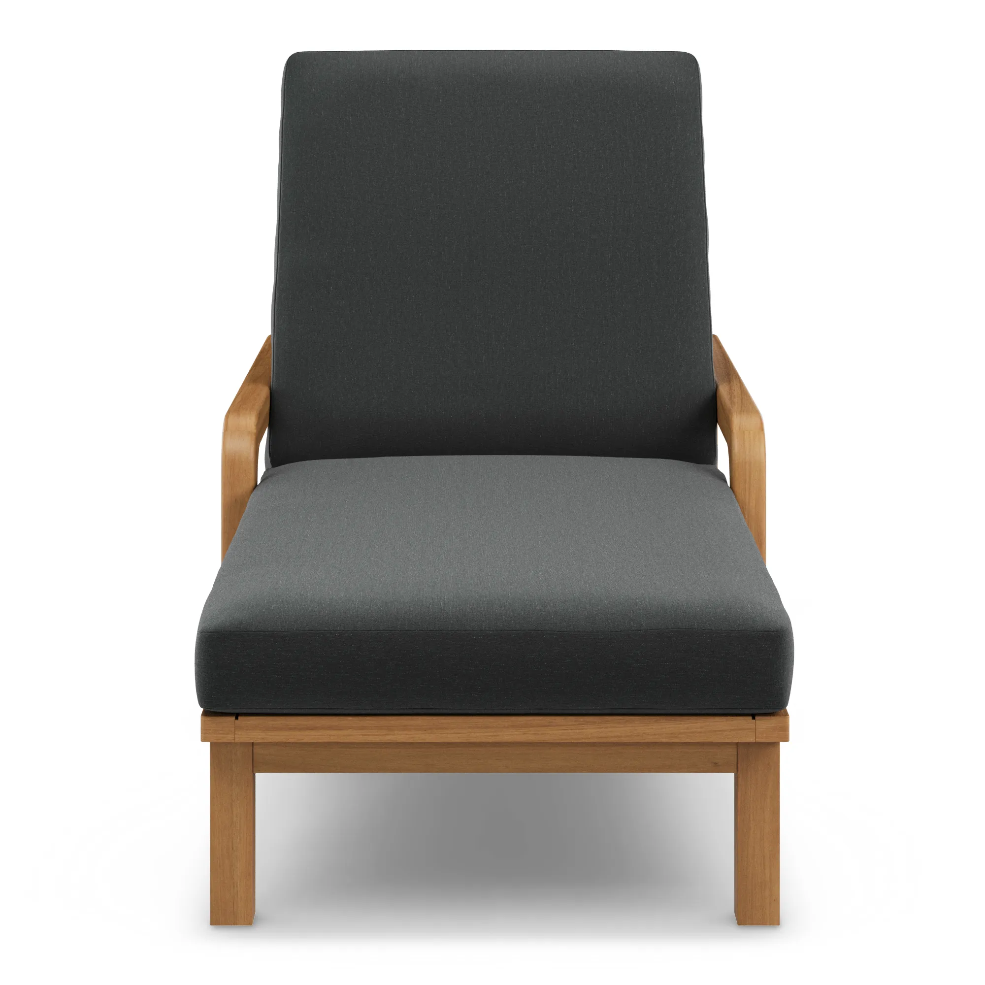 Laholm 78_ Outdoor Chaise Lounge - Dravite Black - Image 5