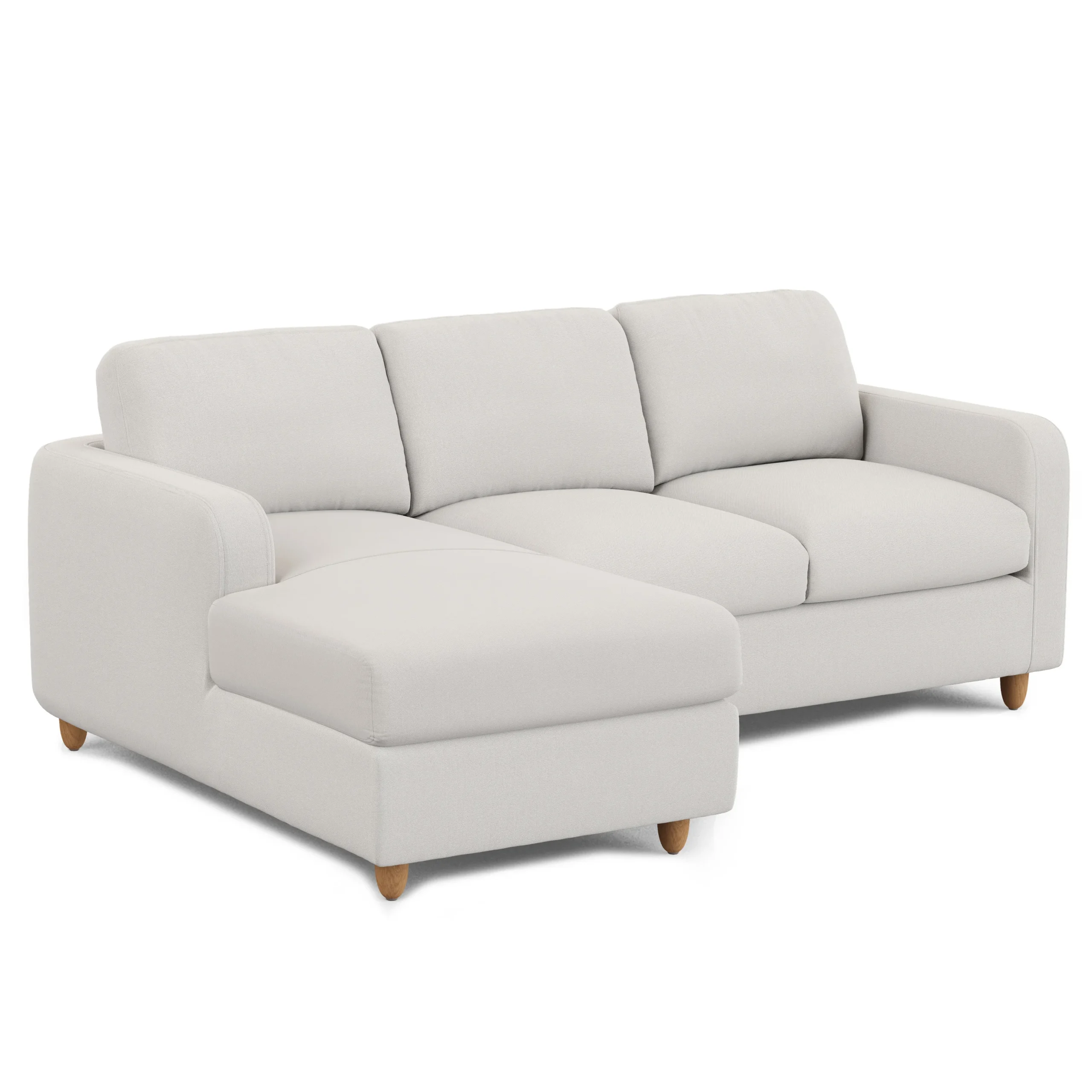 Vati 90.5_ Left Storage Sectional - Natural Oak and Buckler Ivory - Image 6