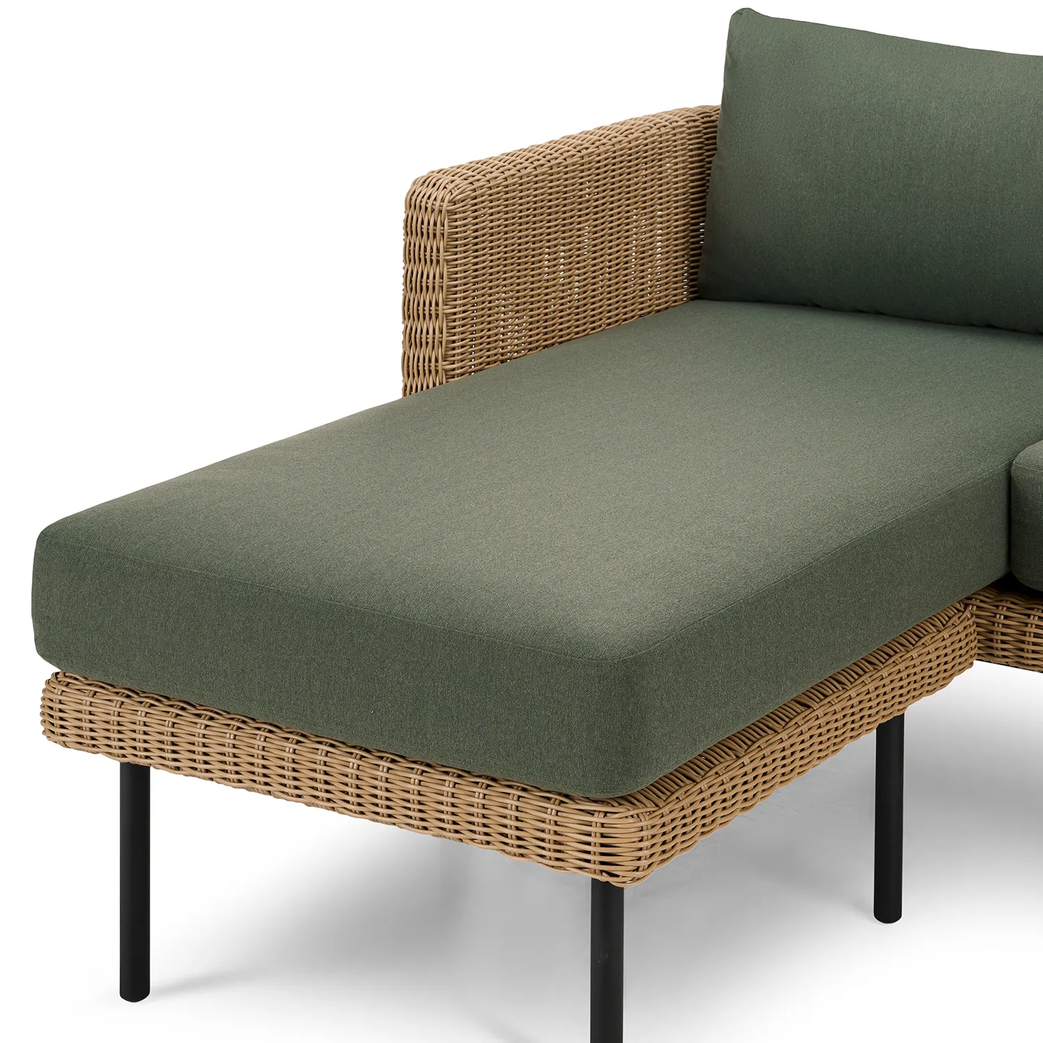 Aby 88_ Outdoor Reversible Sectional - Dravite Green - Image 13