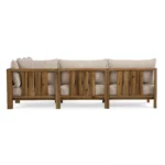 Cove 102.75_ Outdoor Armless Modular Sectional - Basket Beige