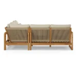 Laholm 94_ Outdoor Corner Sectional - Dravite Ivory