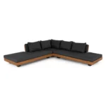 Lubek 100.5_ Outdoor Low Corner Sectional - Slate Gray