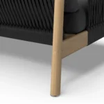 Rosa 110_ Outdoor Corner Sectional - Dravite Black