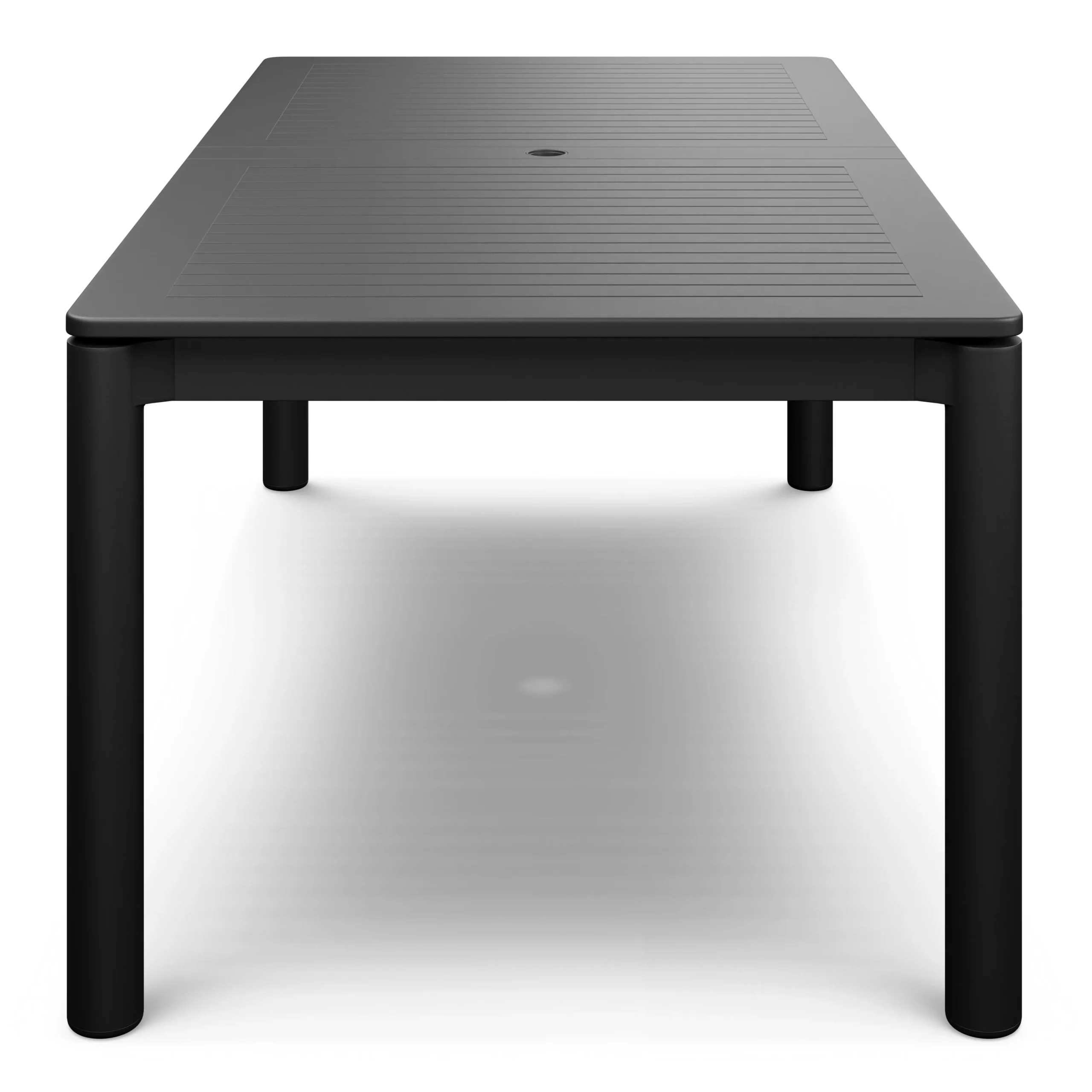 Fisk 75.5_ - 96_ Outdoor Extendable Dining Table - Black - Image 15