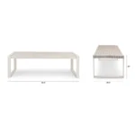 Lubek 94.5_ Outdoor Dining Set - Byron Gray