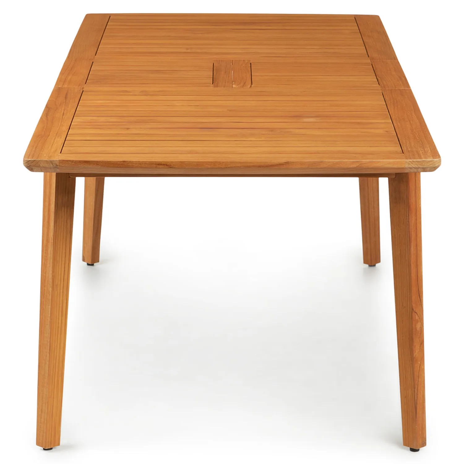 Marol 76.5_ - 95.5_ Outdoor Extendable Dining Table - Bronze Teak - Image 3