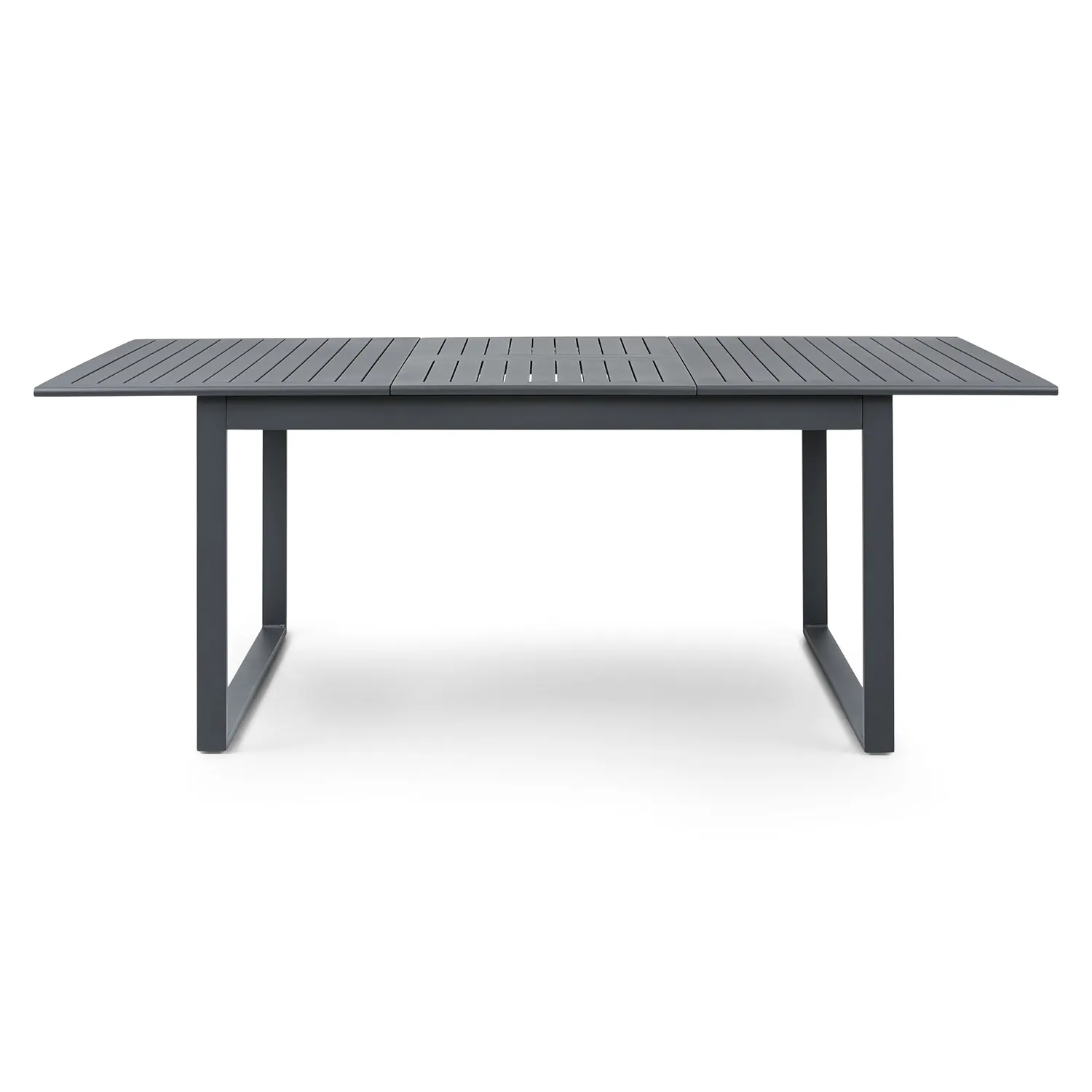 Ofer 56.5_ - 80.5_ Outdoor Extendable Dining Table - Dark Gray - Image 7