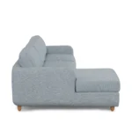 Vati 90.5_ Left Storage Sectional - Natural Oak and Silver Light Blue
