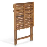 Elanora Outdoor Folding Cafe Table - Light Acacia