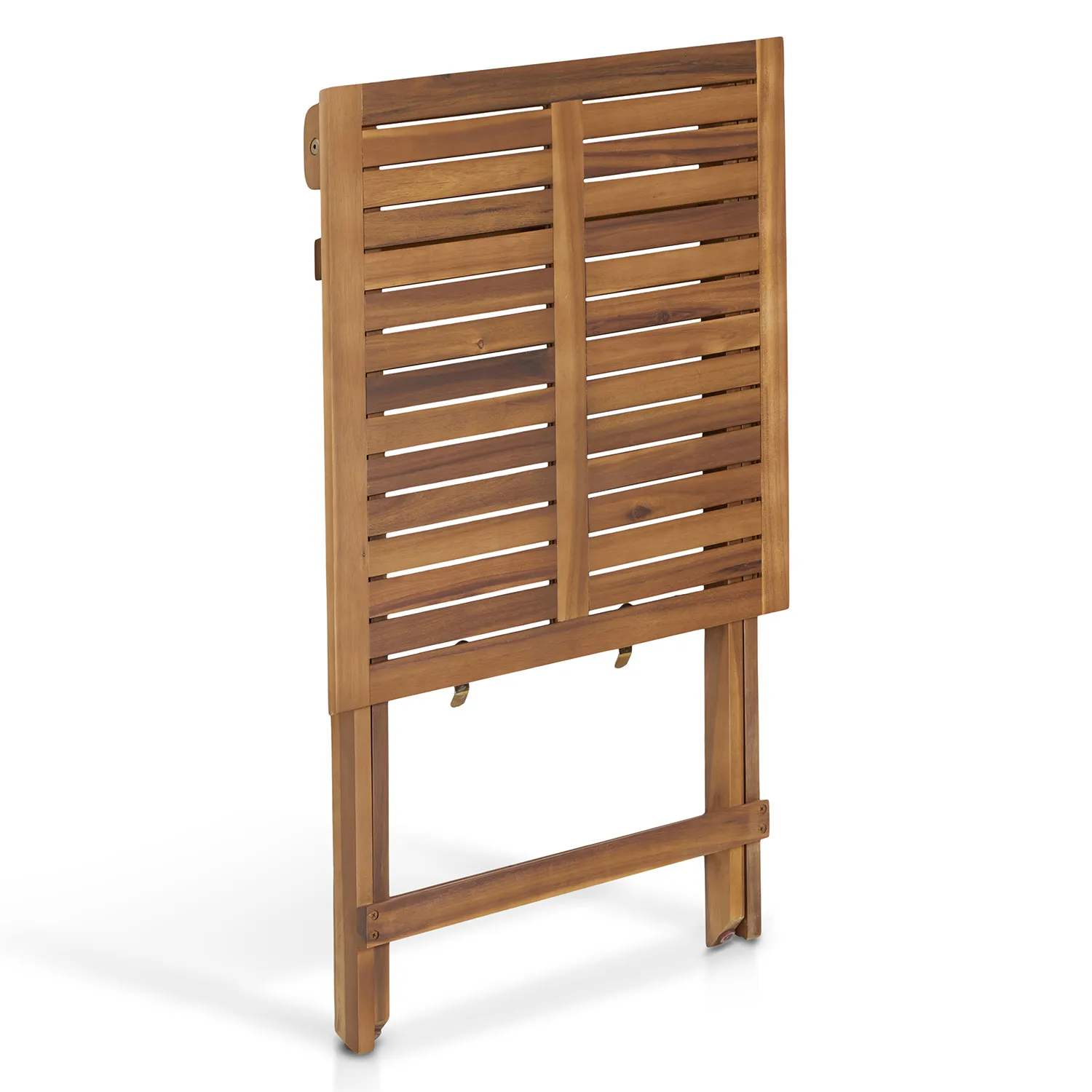 Elanora Outdoor Folding Cafe Table - Light Acacia - Image 6