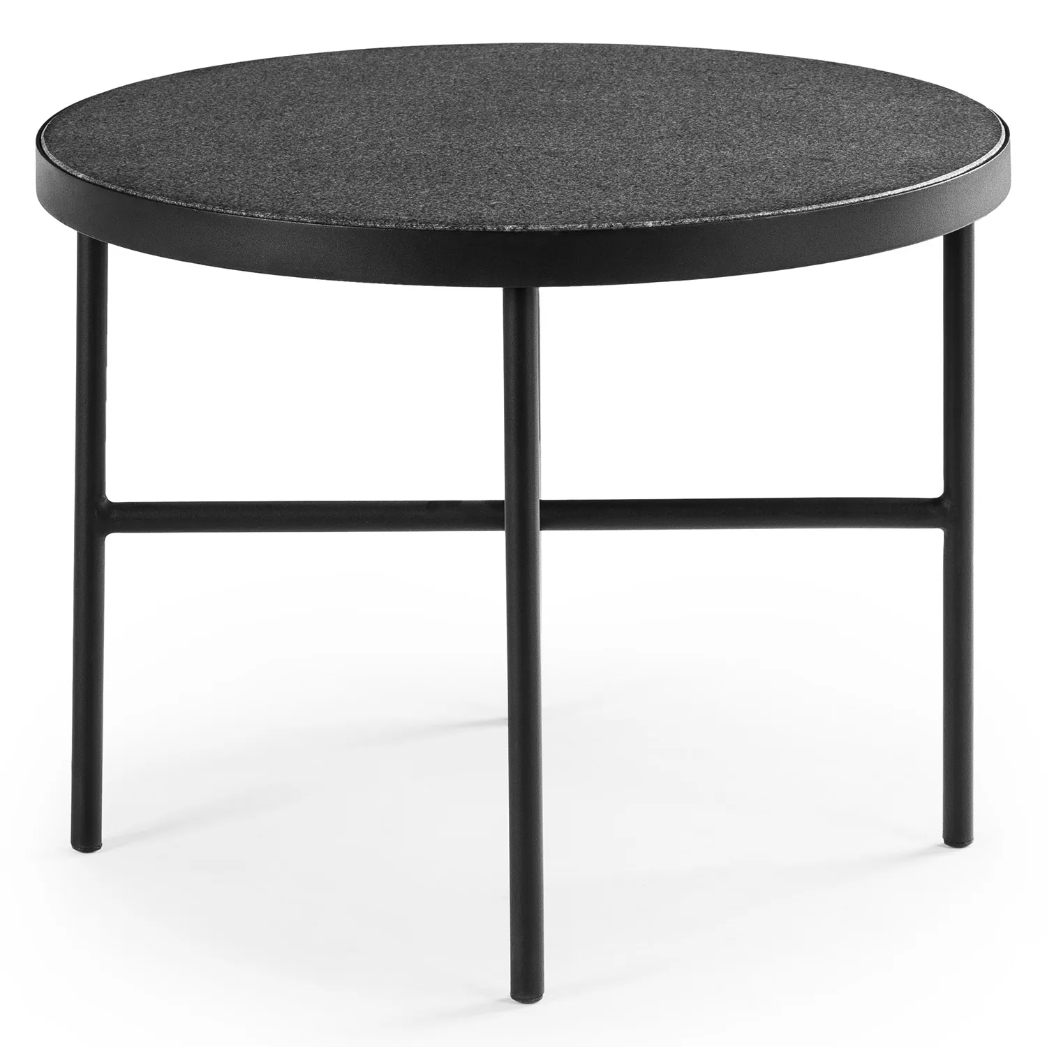 Gera Outdoor Large Side Table - Black Granite - Image 7
