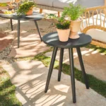 Halden Outdoor Small Side Table - Dark Charcoal