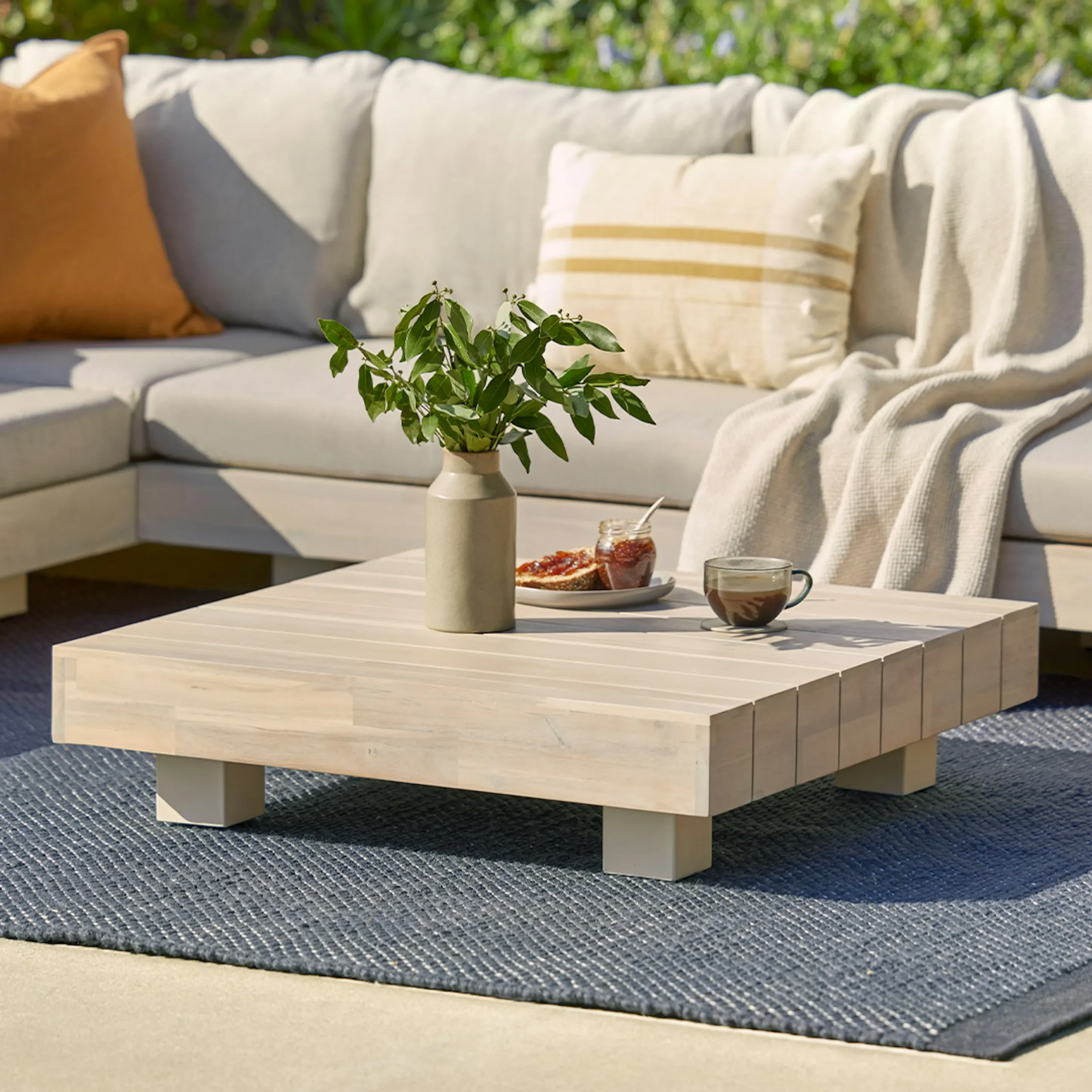 Lubek 32.5_ Outdoor Coffee Table - Byron Gray - Image 8