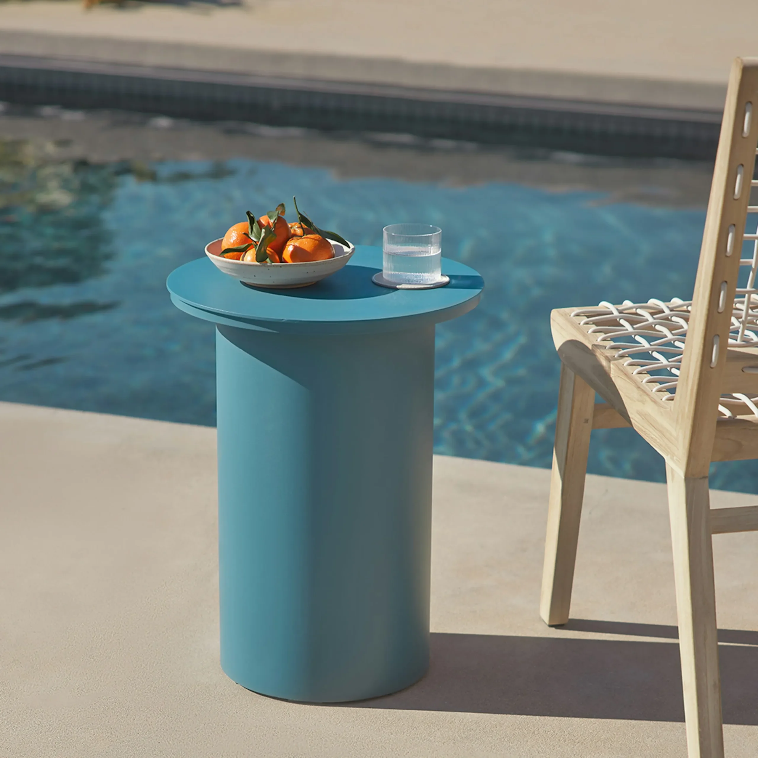 Vardo Outdoor Side Table - Storm Blue