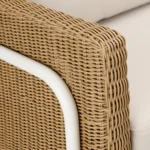 Aby 69.5_ Outdoor Loveseat - Dravite Ivory