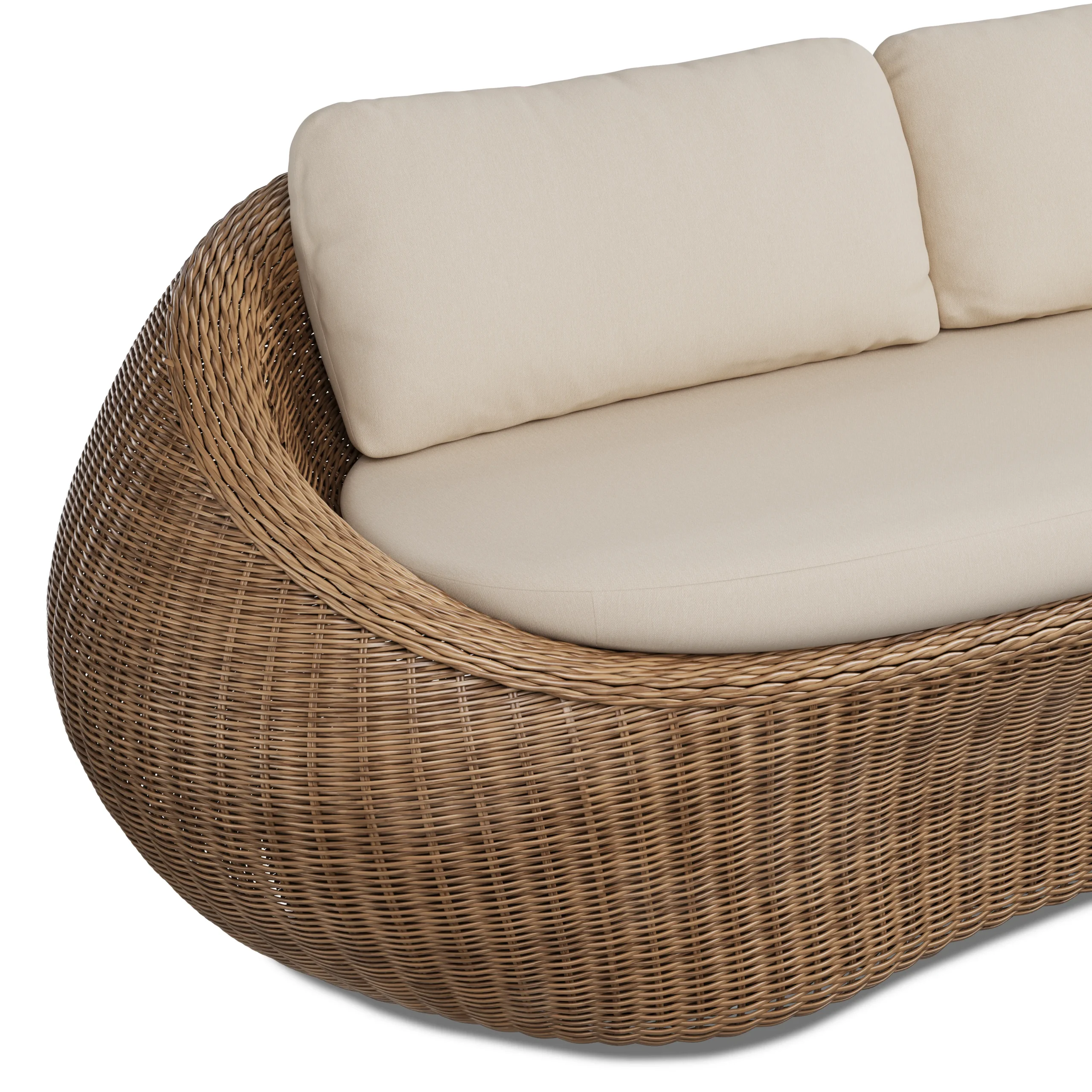 Avila 85.5_ Outdoor Sofa - Dravite Ivory - Image 4