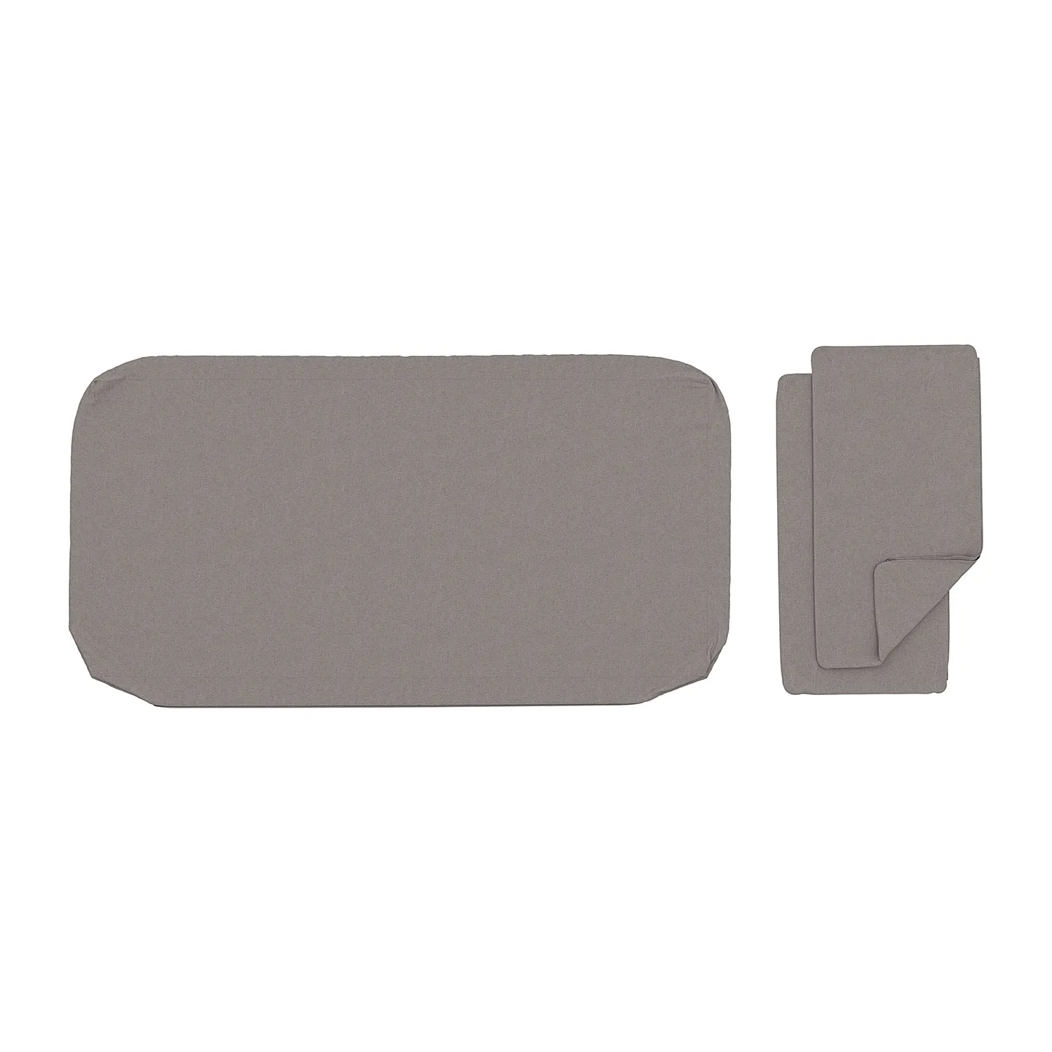 Callais Outdoor Taupe Gray Sofa Cushion Cover Set - Image 3