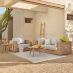 Capra 78.5_ Outdoor Sofa - Beach Sand