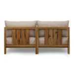 Cove 68.5_ Outdoor Armless Modular Loveseat - Basket Beige