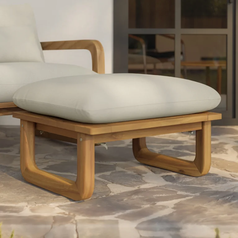 Laholm 29_ Outdoor Ottoman - Dravite Ivory