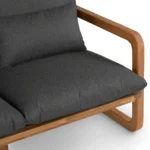 Laholm 88_ Outdoor Sofa Set - Dravite Black