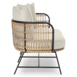 Onya 63.5_ Outdoor Loveseat - Lily White