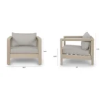 Palmera 80_ Outdoor Sofa Set - Dravite Gray