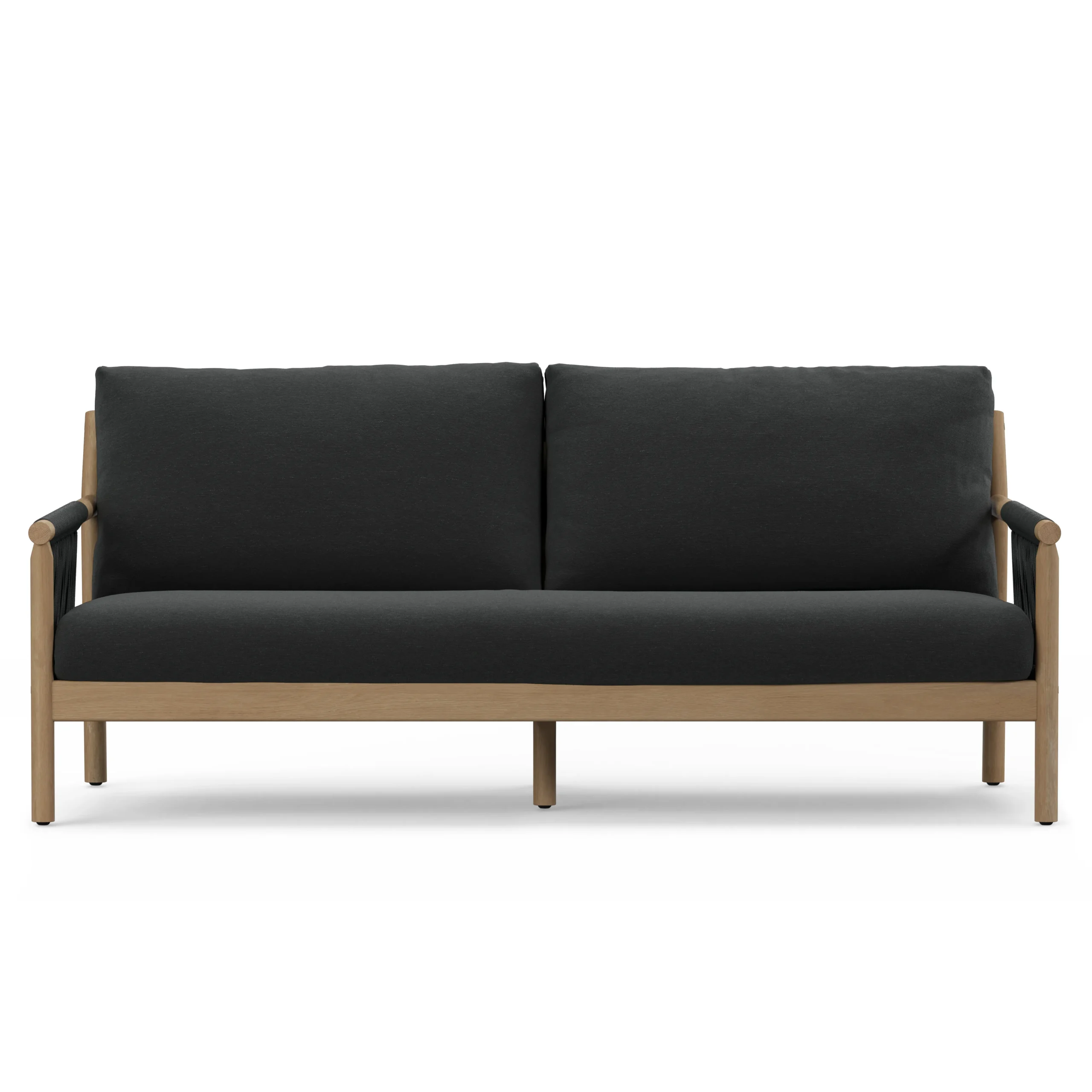 Rosa 80_ Outdoor Sofa - Dravite Black - Image 6