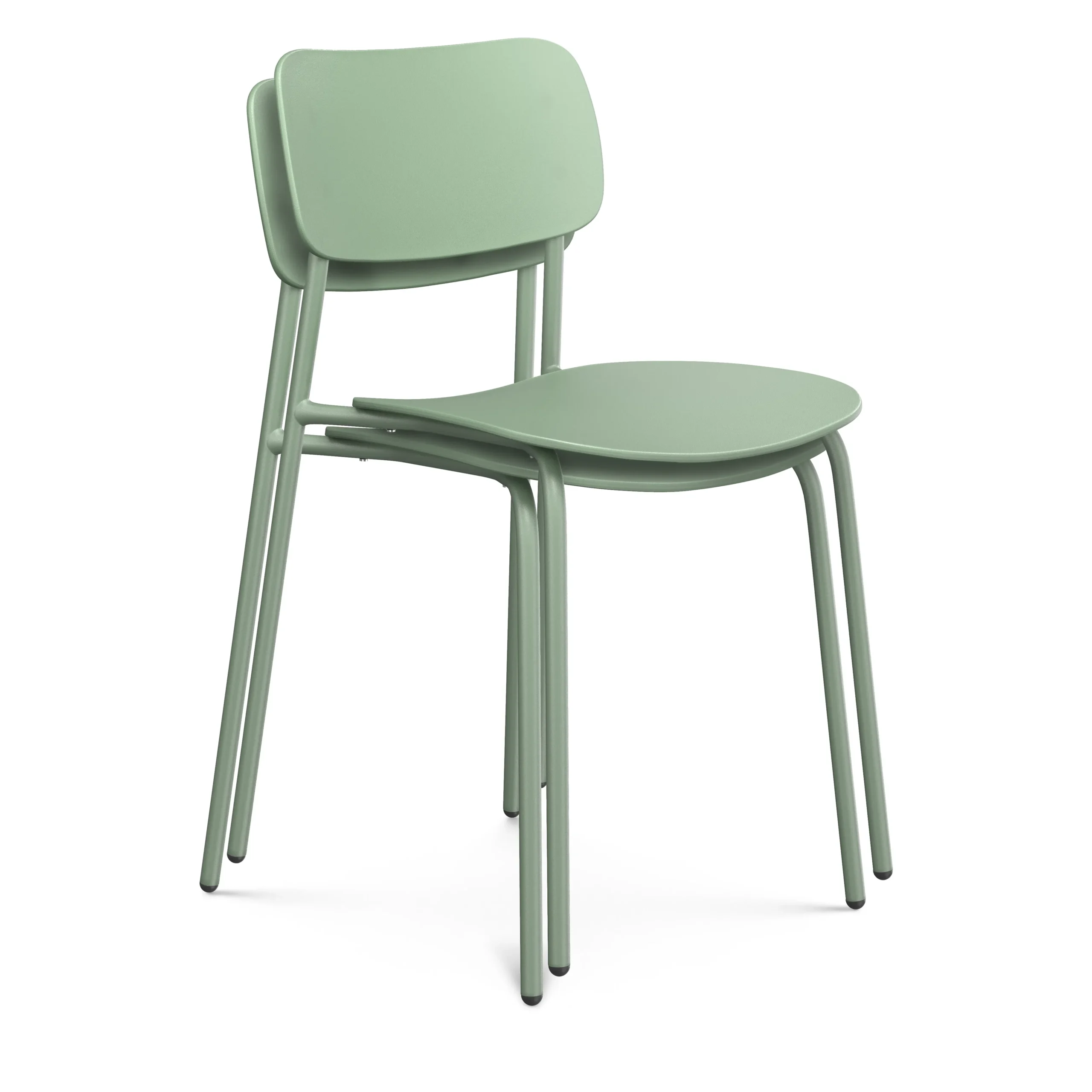 Ari Outdoor Stackable Dining Chair - Khaki Green - Image 13