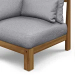Cove 34.25_ Outdoor Corner Chair Module - Basket Gray