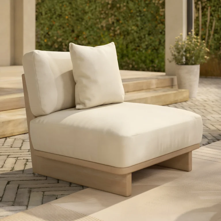 Daphne 34_ Outdoor Lounge Chair - Dravite Ivory