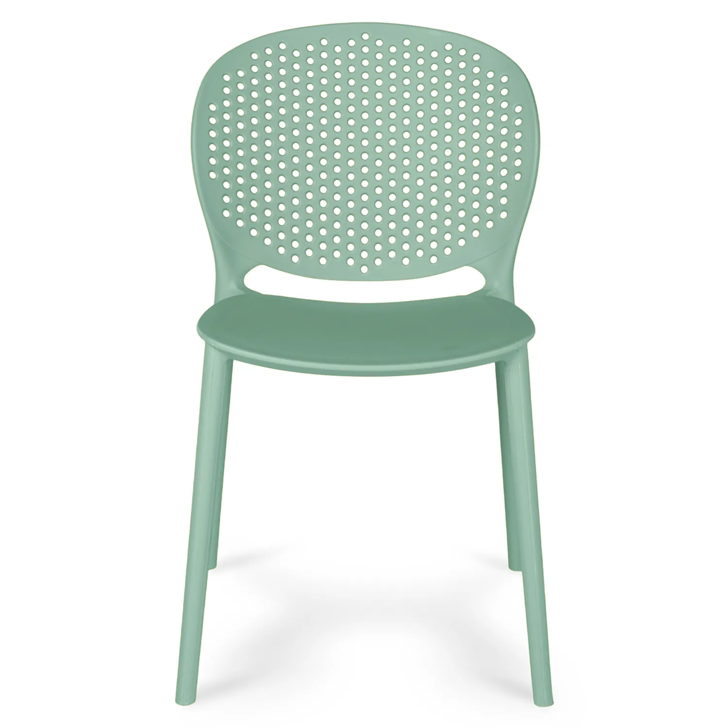 Dot Outdoor Stackable Dining Chair - Malibu Aqua - Image 8