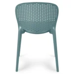 Dot Outdoor Stackable Dining Chair - Surf Blue