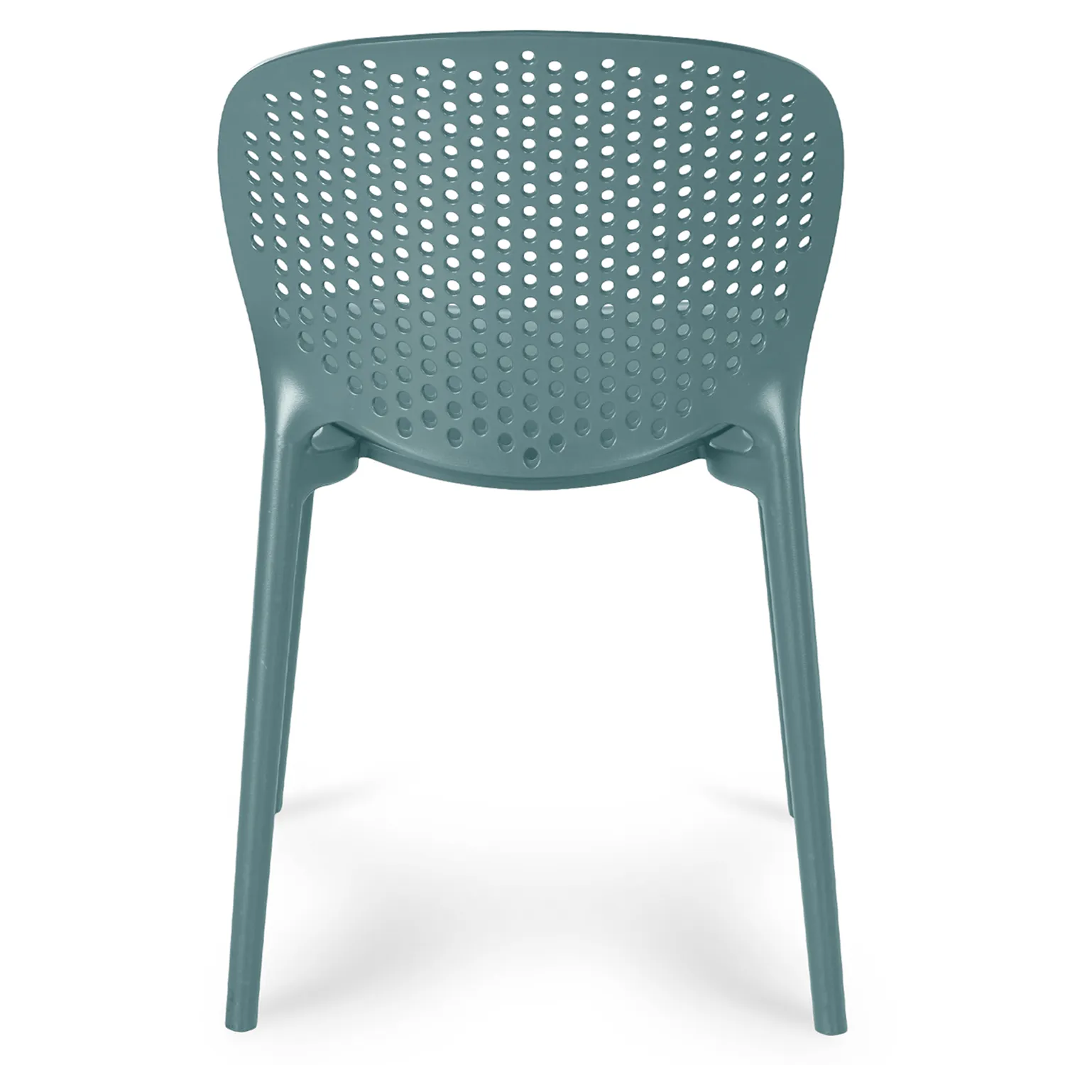 Dot Outdoor Stackable Dining Chair - Surf Blue - Image 4