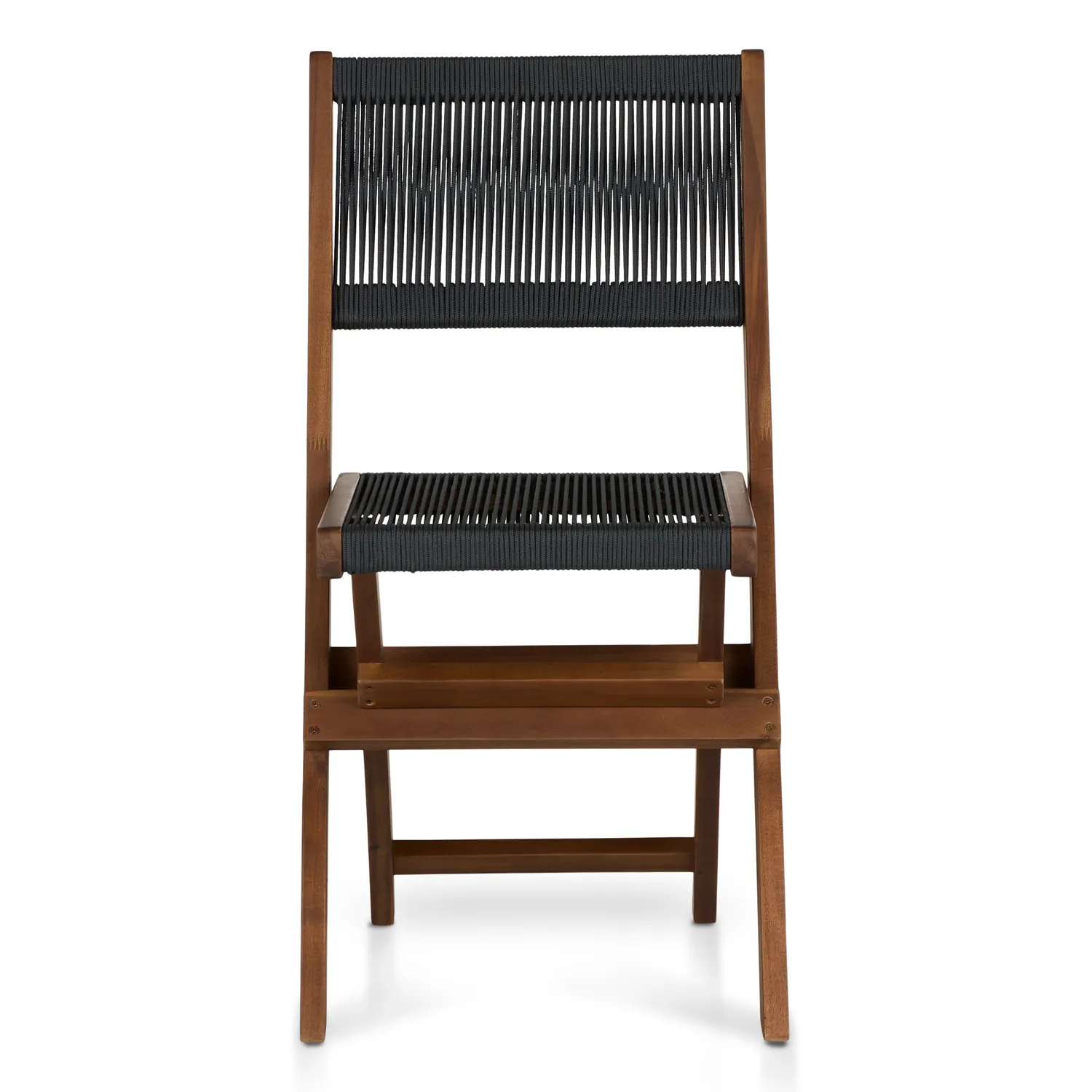 Elanora Outdoor Folding Dining Chair - Dark Acacia - Image 7