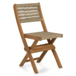 Elanora Outdoor Folding Dining Chair - Light Acacia