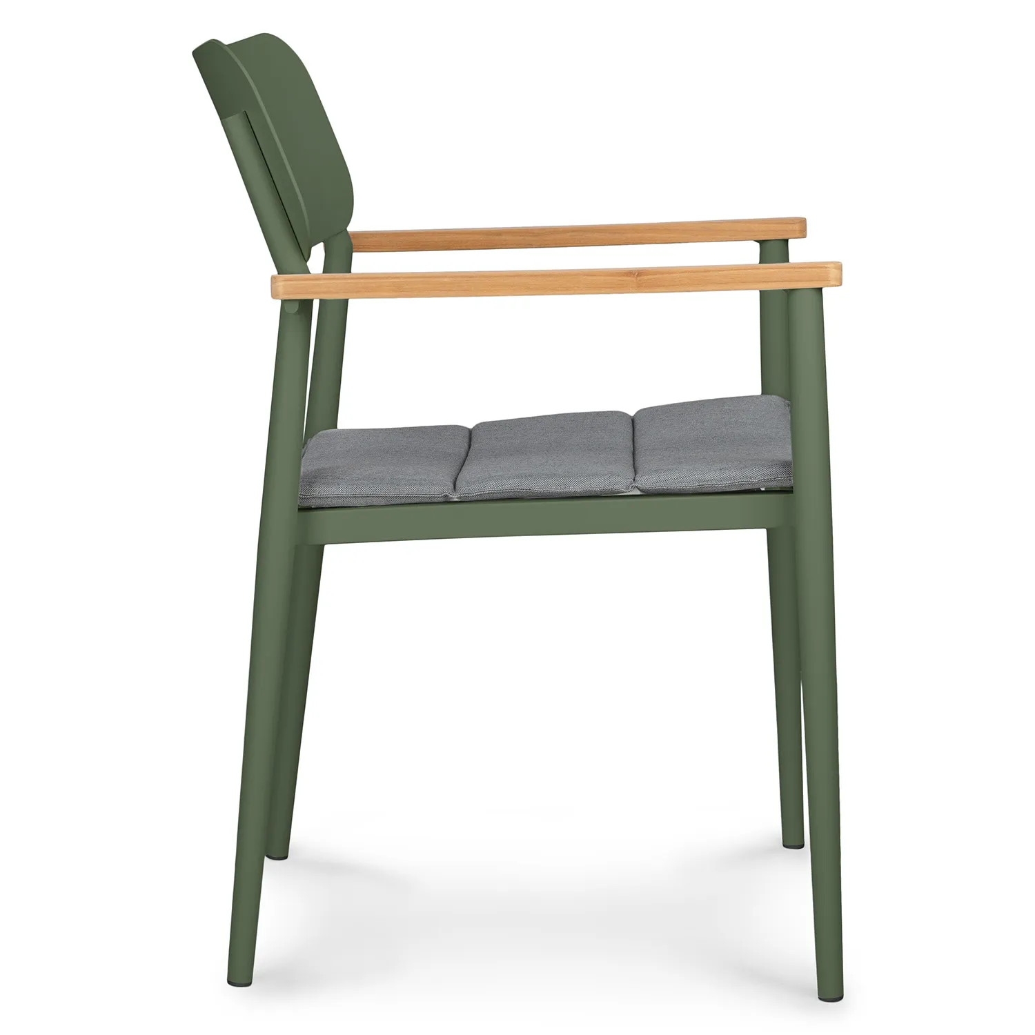 Elan Outdoor Stackable Dining Chair - Green - Image 3